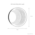 3D Circle Infinity Mirror Light - Wandleuchte Wandleuchte