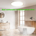 MGEELED LED Deckenleuchte Ø30CM 20W 2400LM Deckenlampe 3Farben 3000K/4000K/6500K Badezimmer lampe Küchenlampe IP44 Wasserfest Simple Modern Rund Ultra Dünn für Küche Keller Flur
