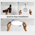 Deckenlampe LED Deckenleuchte Flach Rund, Ultra Dünn Lampe Decke Flurlampe 18W Weiß 4000K 1600LM Modern IP44 Badlampe Badezimmerlampe für Wohnzimmer Schlafzimmer Balkon Bad Flur Keller Küche Ø 223MM
