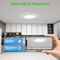 MGEELED LED Deckenleuchte Ø30CM 20W 2400LM Deckenlampe 3Farben 3000K/4000K/6500K Badezimmer lampe Küchenlampe IP44 Wasserfest Simple Modern Rund Ultra Dünn für Küche Keller Flur