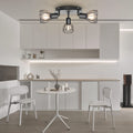Dehobo Led Deckenstrahler Schwenkbar 350°, Deckenleuchte E14 3 Flammig Schwarz, Spotleuchte Wand, Deckenlampe Spots Led, LED Wandstrahler für Küche, Wohnzimmer, Schlafzimmer, Nein E14 Leuchtmittel