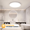 NIBSHOOM Deckenlampe LED Deckenleuchte Rund Flach 4000K,18W/1800LM/IP44 Wasserfest Ultradünn Badezimmer Lampe Decke, Modern Schlicht deckenlampen für Schlafzimmer Wohnzimmer Flur Küche Büro,220*17mm