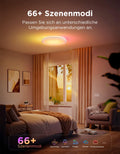 Govee Deckenlampe RGBIC 48.5W, Smart Led Deckenleuchte 4300lm Kompatibel mit Matter, Alexa & Google Assistant, Deckenlampe Led Ø38cm Lamp Dimmbar mit Hintergrundbeleuchtung für Wohnzimmer Schlafzimmer