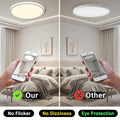 LQWELL® Deckenleuchte LED Deckenlampe, IP44 Wasserfest Badlampe Rund Flach 18W 4000K 1980LM Modern Schlicht Lampe Dünn für Wohnzimmer Badezimmer Schlafzimmer Küche Balkon Keller Büro, 220 * 24mm