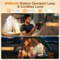 6000mAh Akku Tischlampe Kabellos, 3 Farben+Dimmbar Schreibtischlampe Kinder, Faltbar+Tragbar Led Tischlampe Akku Lampe, Nachttischlampe Touch Lampe mit Timer, Leselampe Kinder, Campinglampe Aufladbar