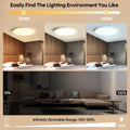 Aisutha LED Deckenleuchte, 24W 2800LM Deckenlampe Flach Dimmbar mit Fernbedienung, 3000K-6500K, IP54 Ultra Dünn Schlafzimmer Lampe für Wohnzimmer Kinderzimmer Küche Badezimmer