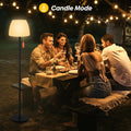 Licmic Solar Stehlampe Outdoor Stehlampe mit Lichtsensor,Dimmbar Warmweiß und RGB Stehlampe Kabellos stehleuchte Aufladbar Akku Stehlampe Wasserdicht LED Stehlampe Außen für Terrassen、Garten.