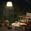 Licmic Solar Stehlampe Outdoor Stehlampe mit Lichtsensor,Dimmbar Warmweiß und RGB Stehlampe Kabellos stehleuchte Aufladbar Akku Stehlampe Wasserdicht LED Stehlampe Außen für Terrassen、Garten.