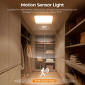 FULEN Deckenlampe Badezimmer mit Bewegungsmelder, Kabellos LED Deckenleuchte Dimmbar mit Batterie Wiederaufladbar,3 Farbtemperaturen,Fernbedienung mit Timer,Lampe Decke für Flur,Keller,Treppenhaus