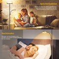 42W Stehlampe Wohnzimmer, 4200LM LED Deckenfluter mit Leselampe 2700K-6500K Stufenloses Dimmen , Fernbedienung und Touch-Steuerung, Moderne Dimmbar Standleuchte für Wohnzimmer Schlafzimmer Büro