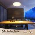 Aisutha LED Deckenleuchte, 24W 2800LM Deckenlampe Flach Dimmbar mit Fernbedienung, 3000K-6500K, IP54 Ultra Dünn Schlafzimmer Lampe für Wohnzimmer Kinderzimmer Küche Badezimmer