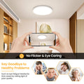 NIBSHOOM Deckenlampe LED Deckenleuchte Rund Flach 4000K,18W/1800LM/IP44 Wasserfest Ultradünn Badezimmer Lampe Decke, Modern Schlicht deckenlampen für Schlafzimmer Wohnzimmer Flur Küche Büro,220*17mm