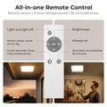 FULEN Deckenlampe Badezimmer mit Bewegungsmelder, Kabellos LED Deckenleuchte Dimmbar mit Batterie Wiederaufladbar,3 Farbtemperaturen,Fernbedienung mit Timer,Lampe Decke für Flur,Keller,Treppenhaus