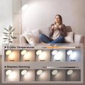 Mojimdo Stehlampe 20000 Lux Tageslichtlampe - Flexible, dimmbare LED Lichttherapielampe mit 5 Farben, 10 Helligkeitsstufen und Timer - Ideal für Schlafzimmer, Wohnzimmer und Büro - Weiß