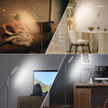 Amdelne Stehlampe Wohnzimmer Schwarz, Moderne Stehlampe LED Dimmbar, 12W 1400LM Stehleuchte Leselampe mit Fernbedienung, 6 Szenenmodi, Timing-Funktion, Sofa Lampe für Schlafzimmer Arbeitszimmer Büro