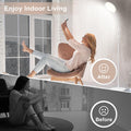 Mojimdo Stehlampe 20000 Lux Tageslichtlampe - Flexible, dimmbare LED Lichttherapielampe mit 5 Farben, 10 Helligkeitsstufen und Timer - Ideal für Schlafzimmer, Wohnzimmer und Büro - Weiß