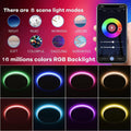 Anten 24W Smart LED Deckenlampe Ø30CM 2800LM RGB Wifi Deckenleuchte mit Fernsteuerung Steuerbar via App Kompatibel Alexa und Google Assistant für Wohnzimmer, Schwarz, (GA300-24W)