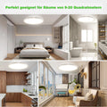 MGEELED LED Deckenleuchte Ø30CM 20W 2400LM Deckenlampe 3Farben 3000K/4000K/6500K Badezimmer lampe Küchenlampe IP44 Wasserfest Simple Modern Rund Ultra Dünn für Küche Keller Flur