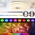 ACXIN 36W LED Deckenlampe Dimmbar, RGB Deckenleuchte mit Bluetooth Lautsprecher Fernbedienung und APP-Steuerung, Musikwiedergabe für Kinderzimmer Schlafzimmer Wohnzimmer Ø30CM