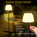 Licmic Solar Stehlampe Outdoor Stehlampe mit Lichtsensor,Dimmbar Warmweiß und RGB Stehlampe Kabellos stehleuchte Aufladbar Akku Stehlampe Wasserdicht LED Stehlampe Außen für Terrassen、Garten.