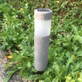 Granitglanz - Stein Säulenlampe Solar Wegeleuchte Außen