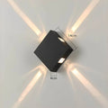 Aurashine - Solar Led Gartenleuchte Quadrat / Warmweiß Außenwandleuchte Garten