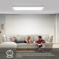 Epicflare LED Deckenleuchte 58x20x2.8 cm IP44 LED Panel mit Fernbedienung 2700K - 6500K Led Deckenleuchte Flach