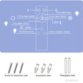 Epicflare LED Deckenleuchte 58x20x2.8 cm IP44 LED Panel mit Fernbedienung 2700K - 6500K Led Deckenleuchte Flach