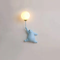 Fateh Design Bären Led Wandlampe Blau / Vorne Wandleuchte