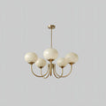 Glowing Delight - Moderne Kronleuchter Aus Marshmallow 5 Köpfe / Kupfer Creme Deckenlampe