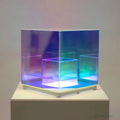 Kubische Rgb Tischleuchte - Modernes Design Mit Farbwechsel Tischlampe