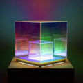 Kubische Rgb Tischleuchte - Modernes Design Mit Farbwechsel Tischlampe