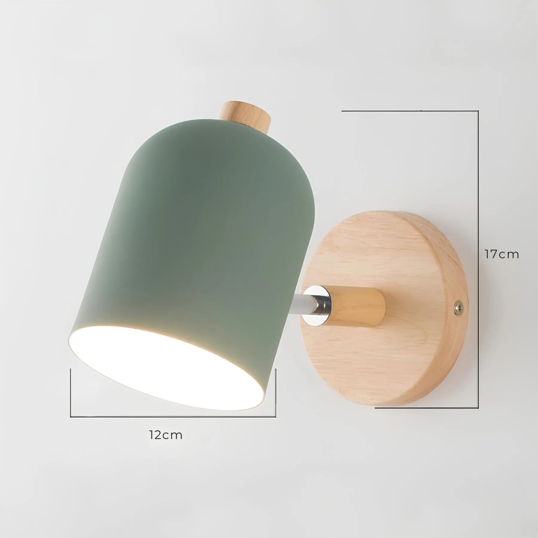 JUST LIGHT LED-Akku-Wandleuchte 1flg grün