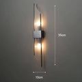 Majestätischelicht - Wandleuchte Mit Kristallverzierung 35Cm B / Schwarz Warmweiß Wandleuchte