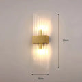 Majestätischelicht - Wandleuchte Mit Kristallverzierung 35Cm C / Gold Warmweiß Wandleuchte