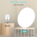 MGEELED Deckenlampe LED Deckenleuchte 36W 4000K 4300LM Neutralweiß Rund Badezimmer Lampe IP44 Wasserfest Modern Panel
