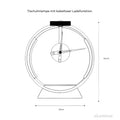 Minimalistische Led-Tischuhrlampe Mit Kabelloser Ladefunktion Tischlampe