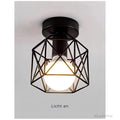 Moderne Nordische Schwarze Deckenleuchte Aus Schmiedeeisen Deckenlampe