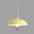 Nordicoak - Deckenleuchte Aus Nordischem Eichenholz Gelb / Warmer Witz Durchmesser 35 Cm X Höhe 23