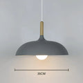 Nordicoak - Deckenleuchte Aus Nordischem Eichenholz Grau / Warmer Witz Durchmesser 35 Cm X Höhe 23