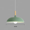 Nordicoak - Deckenleuchte Aus Nordischem Eichenholz Grün / Warmer Witz Durchmesser 35 Cm X Höhe 23