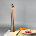 Nordische Minimalistische Led-Tischlampe | Kabellos Dimmbar Leselampe Esszimmerbeleuchtung Braun /