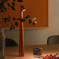 Nordische Minimalistische Led-Tischlampe | Kabellos Dimmbar Leselampe Esszimmerbeleuchtung Rot /
