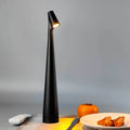 Nordische Minimalistische Led-Tischlampe | Kabellos Dimmbar Leselampe Esszimmerbeleuchtung Schwarz
