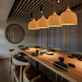 rattan-bambus-Deckenlampen-kueche-modern-esszimmer-beleuchtung-xluminia