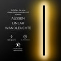 Svelte - Moderne Lineare Wandleuchte Außenwandleuchte
