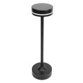 Ldafava Kleine Tischlampe, kabellos, wiederaufladbar, 3 Farben, stufenlos dimmbar, Touch-Steuerung, Nachttisch-Nachtlicht zum Lesen am Bett, Aluminium, Eisen, Acryl, 430 g