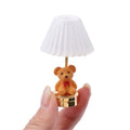 Wohnzimmer Tischlampe Figur Modell Realistischer Bär Vintage Life Szene Puppen Haus Tun Spiel