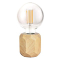 Pauleen 48159 Woody Sparkle Tischleuchte aus Holz skandinavische Tischlampe Würfellampe max25W E27 Holz 230V