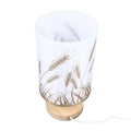 Kleine Tischlampen Nacht USB Night Stand Lampe Dimmbare LED Massivholz Weizen Spike Lampenschatten Augen für Schlafzimmer Wohnzimmer für Schlafzimmer